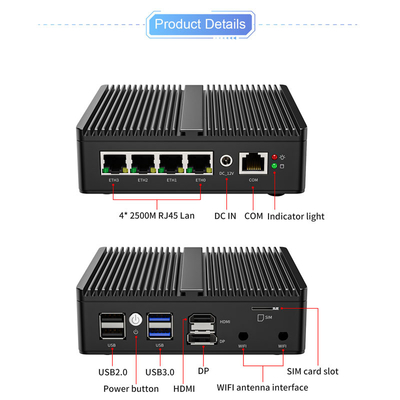 kaufen Industrieller lüfterloser Mini-PC N5105 tragbarer Computer Linux-Mini-PC lüfterloser Computer online manufacture