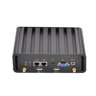 kaufen Industrieller Mini-Computer Intel I3 4005U 5005U I5 4200U 5200U HD Graphics 500 Tragbarer lüfterloser industrieller Win10-Mini-PC online manufacture