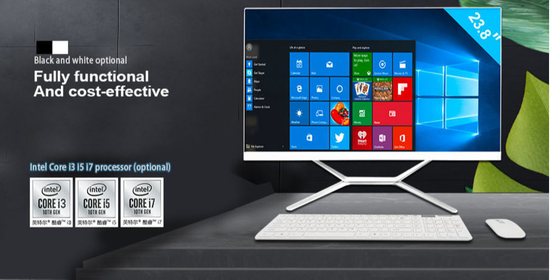 23,8 ″ alle auf einem PC-Tischrechner-Touch Screen I7 11700 8 Pufferspeicher Barebone-System der Kern-16mb intelligentes